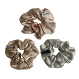 Metallics Silk Hair Scrunchie Bundle