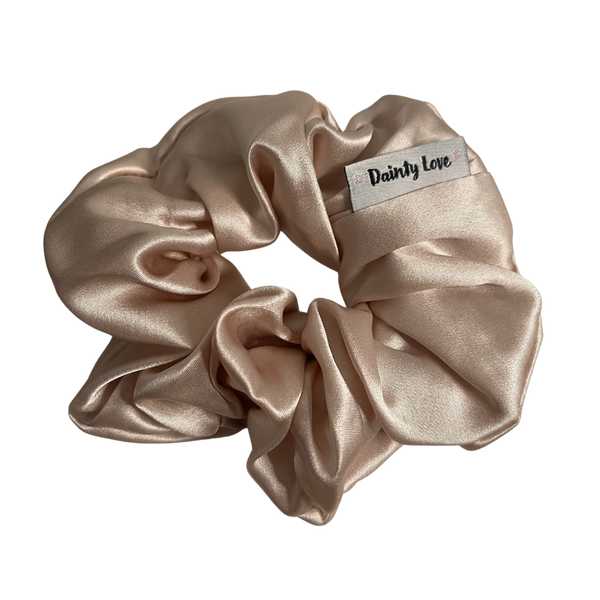 Blush Pink Silk Hair Scrunchie