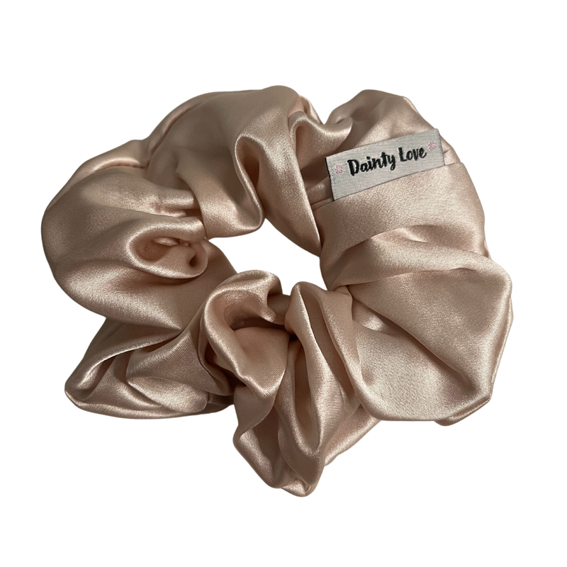 Blush Pink Silk Hair Scrunchie