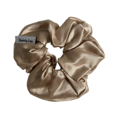 Champagne Gold Silk Hair Scrunchie