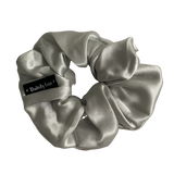 Wolf Grey Silk Hair Scrunchie